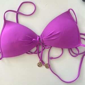 Luli Fama Molded push-up Bandeau Halter Top